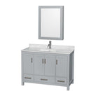 Sheffield 48 Inch Single Bathroom Vanity in Gray - 43
