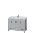 Sheffield 48 Inch Single Bathroom Vanity in Gray - 38