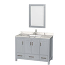 Sheffield 48 Inch Single Bathroom Vanity in Gray - 7