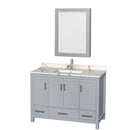 Sheffield 48 Inch Single Bathroom Vanity in Gray - 10