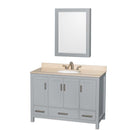 Sheffield 48 Inch Single Bathroom Vanity in Gray - 19