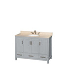 Sheffield 48 Inch Single Bathroom Vanity in Gray - 14