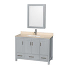 Sheffield 48 Inch Single Bathroom Vanity in Gray - 27