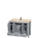 Sheffield 48 Inch Single Bathroom Vanity in Gray - 23