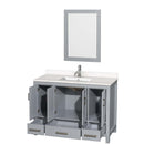 Sheffield 48 Inch Single Bathroom Vanity in Gray - 49