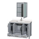Sheffield 48 Inch Single Bathroom Vanity in Gray - 52
