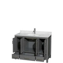 Sheffield 48 Inch Single Bathroom Vanity in Dark Gray - 57