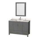Sheffield 48 Inch Single Bathroom Vanity in Dark Gray - 13