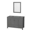 Sheffield 48 Inch Single Bathroom Vanity in Dark Gray - 2