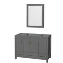 Sheffield 48 Inch Single Bathroom Vanity in Dark Gray - 4