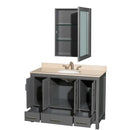 Sheffield 48 Inch Single Bathroom Vanity in Dark Gray - 25