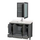 Sheffield 48 Inch Single Bathroom Vanity in Dark Gray - 75