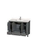 Sheffield 48 Inch Single Bathroom Vanity in Dark Gray - 70