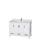 Sheffield 48 Inch Single Bathroom Vanity in White - 55