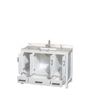 Sheffield 48 Inch Single Bathroom Vanity in White - 5