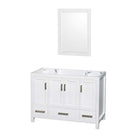 Sheffield 48 Inch Single Bathroom Vanity in White - 2