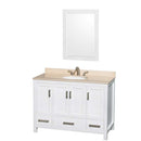 Sheffield 48 Inch Single Bathroom Vanity in White - 16