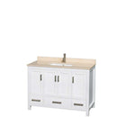Sheffield 48 Inch Single Bathroom Vanity in White - 33