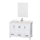 Sheffield 48 Inch Single Bathroom Vanity in White - 59