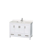 Sheffield 48 Inch Single Bathroom Vanity in White - 57