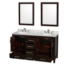 Sheffield 60 Inch Double Bathroom Vanity in Espresso - 39