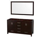 Sheffield 60 Inch Double Bathroom Vanity in Espresso - 3