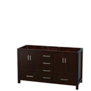 Sheffield 60 Inch Double Bathroom Vanity in Espresso - 64