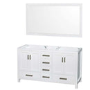 Sheffield 60 Inch Double Bathroom Vanity in White - 3
