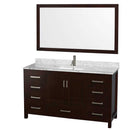 Sheffield 60 Inch Single Bathroom Vanity in Espresso - 29