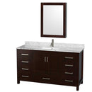 Sheffield 60 Inch Single Bathroom Vanity in Espresso - 33