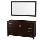 Sheffield 60 Inch Single Bathroom Vanity in Espresso - 2