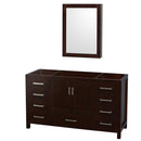 Sheffield 60 Inch Single Bathroom Vanity in Espresso - 3