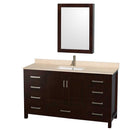 Sheffield 60 Inch Single Bathroom Vanity in Espresso - 11