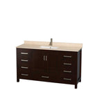 Sheffield 60 Inch Single Bathroom Vanity in Espresso - 13