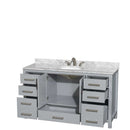 Sheffield 60 Inch Single Bathroom Vanity in Gray - 24