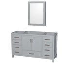 Sheffield 60 Inch Single Bathroom Vanity in Gray - 4