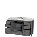Sheffield 60 Inch Single Bathroom Vanity in Dark Gray - 31