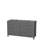 Sheffield 60 Inch Single Bathroom Vanity in Dark Gray