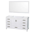 Sheffield 60 Inch Single Bathroom Vanity in White - 2