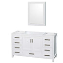 Sheffield 60 Inch Single Bathroom Vanity in White - 3