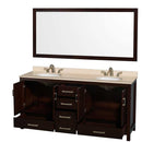 Sheffield 72 Inch Double Bathroom Vanity in Espresso - 13