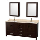 Sheffield 72 Inch Double Bathroom Vanity in Espresso - 31