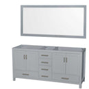 Sheffield 72 Inch Double Bathroom Vanity in Gray - 3