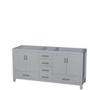 Sheffield 72 Inch Double Bathroom Vanity in Gray