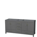 Sheffield 72 Inch Double Bathroom Vanity in Dark Gray