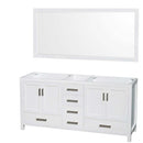 Sheffield 72 Inch Double Bathroom Vanity in White - 3