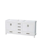 Sheffield 72 Inch Double Bathroom Vanity in White - 78