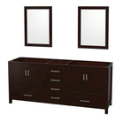 Sheffield 80 Inch Double Bathroom Vanity in Espresso - 2