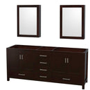 Sheffield 80 Inch Double Bathroom Vanity in Espresso - 4