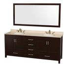 Sheffield 80 Inch Double Bathroom Vanity in Espresso - 12